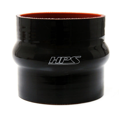 HPS 1.5 inch ID 3 inch Long High Temp 4-ply Reinforced Silicone Hump Coupler Hose Black 38mm ID 76mm Length