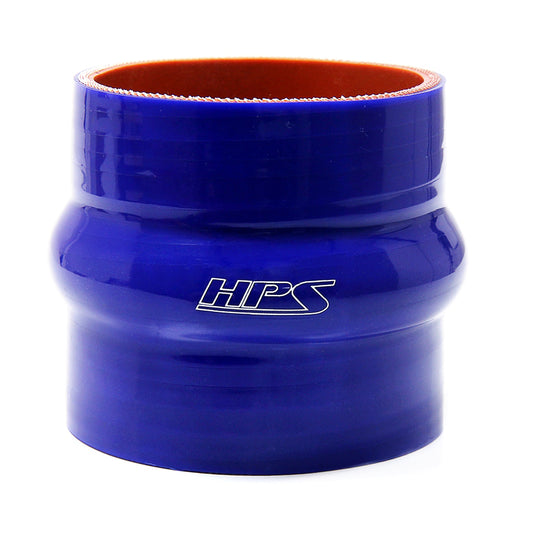 HPS 3.25 inch ID 3 inch Long High Temp 4-ply Reinforced Silicone Hump Coupler Hose Blue 83mm ID 76mm Length