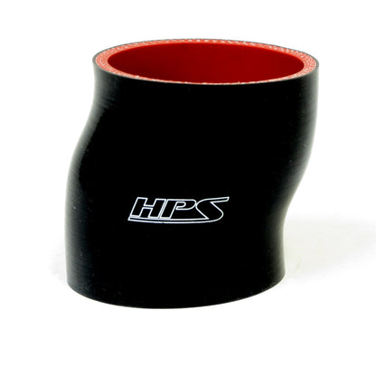 HPS 3-1/8 inch 80mm Silicone Offset Straight Coupler Hose 4 inch Long High Temp 4-ply Reinforced Black
