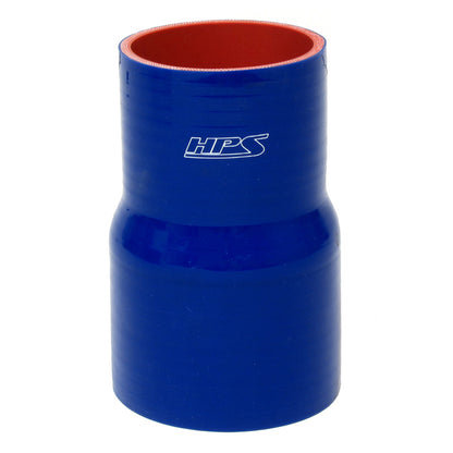 HPS 4 inch - 4.25 inch ID x 5 inch Long High Temp 4-ply Reinforced Silicone Reducer Coupler Hose Blue 102mm - 108mm ID x 127mm Length