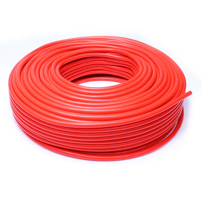 HPS 1/8 inch 3mm ID Red High Temp Silicone Vacuum Hose Tubing w/ 1.5mm Wall Thickness - 50 Feet Roll