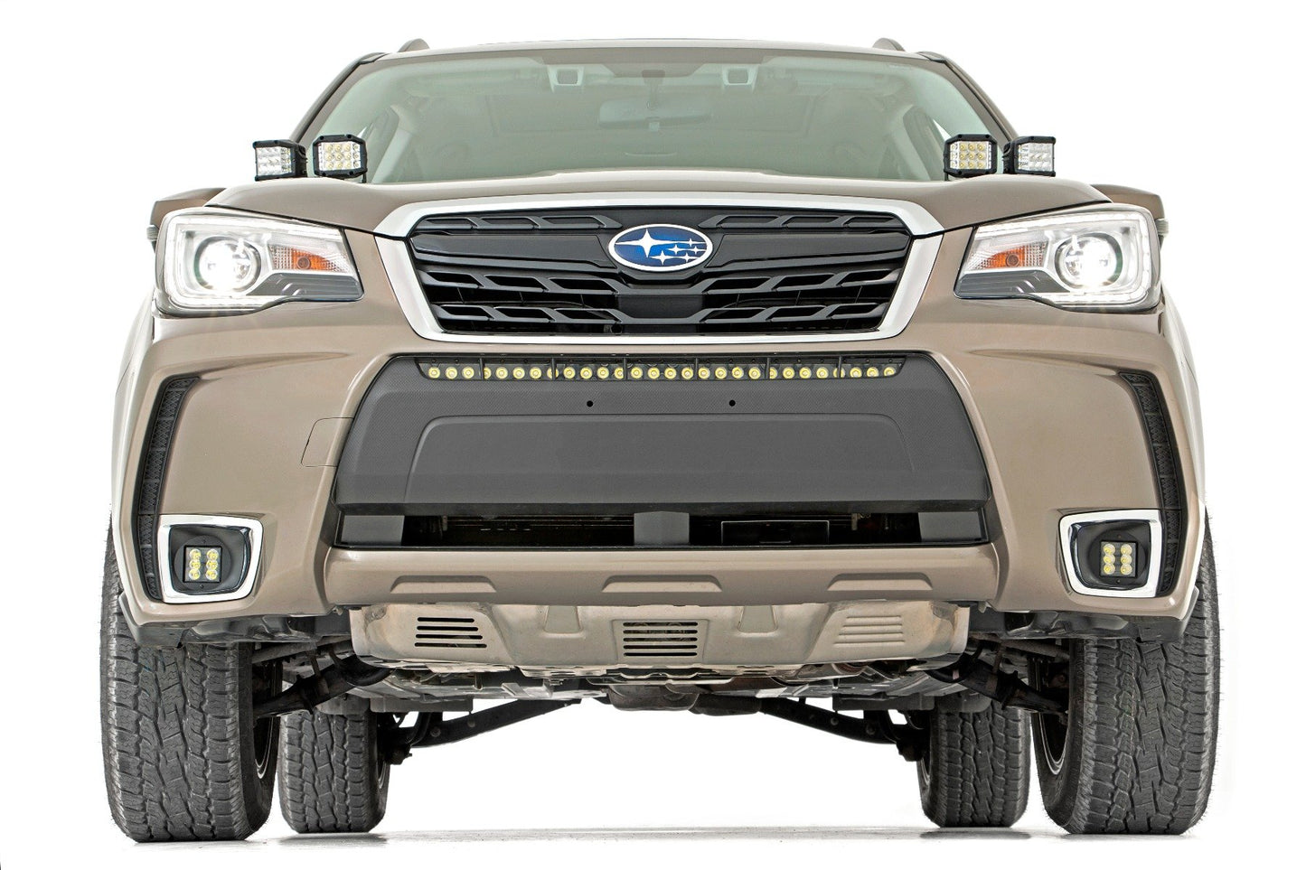 LED Light Kit | Fog Mount | 2" Black Pair | Flood | Subaru Forester (14-18)