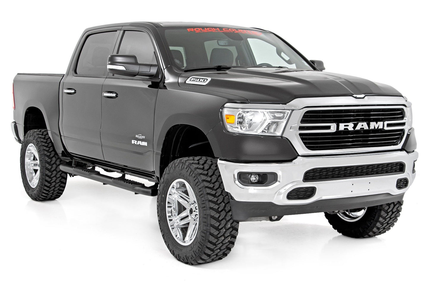 Oval Nerf Step | Crew Cab | Black | Ram 1500 (19-25)/1500 TRX (21-24) 