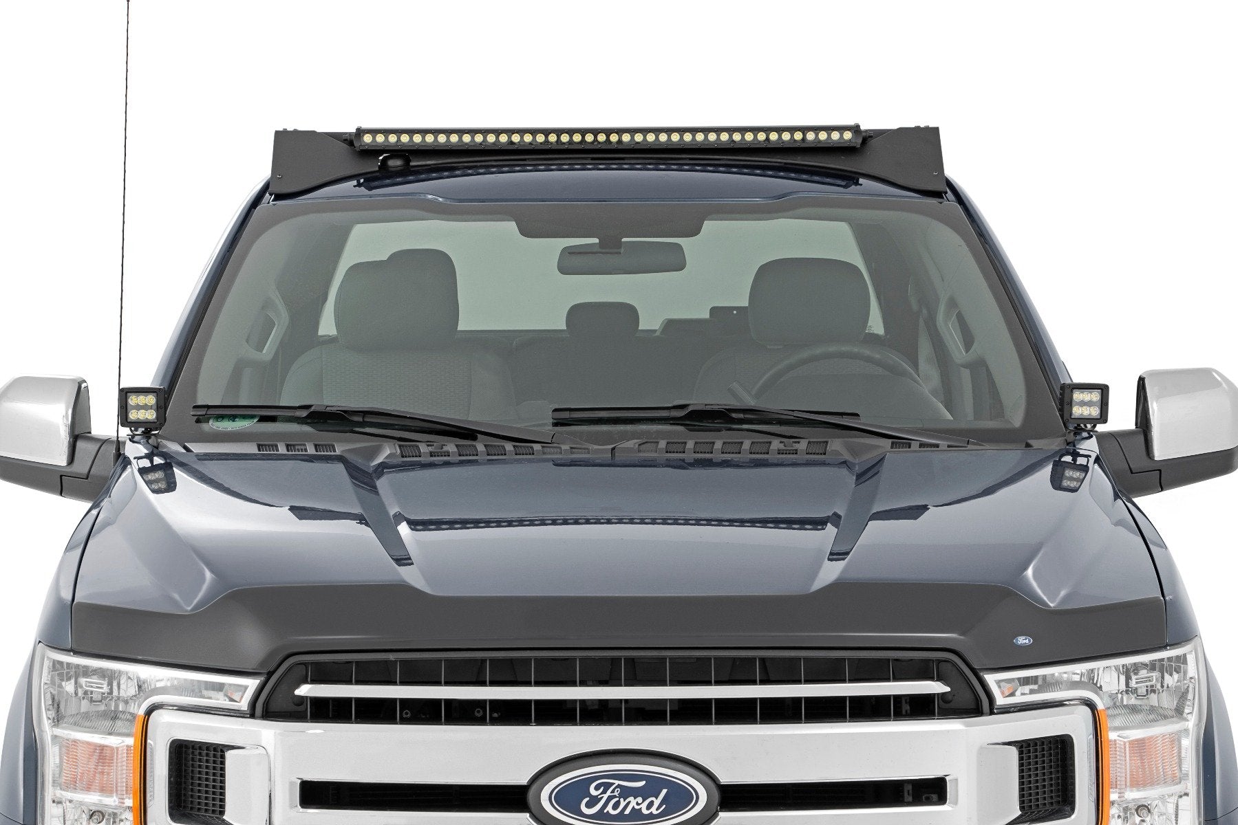 LED Light Kit | Ditch Mount | 2" Black Pair | Spot | Ford F-150 (15-24)/F-150 Lightning (22-24) 