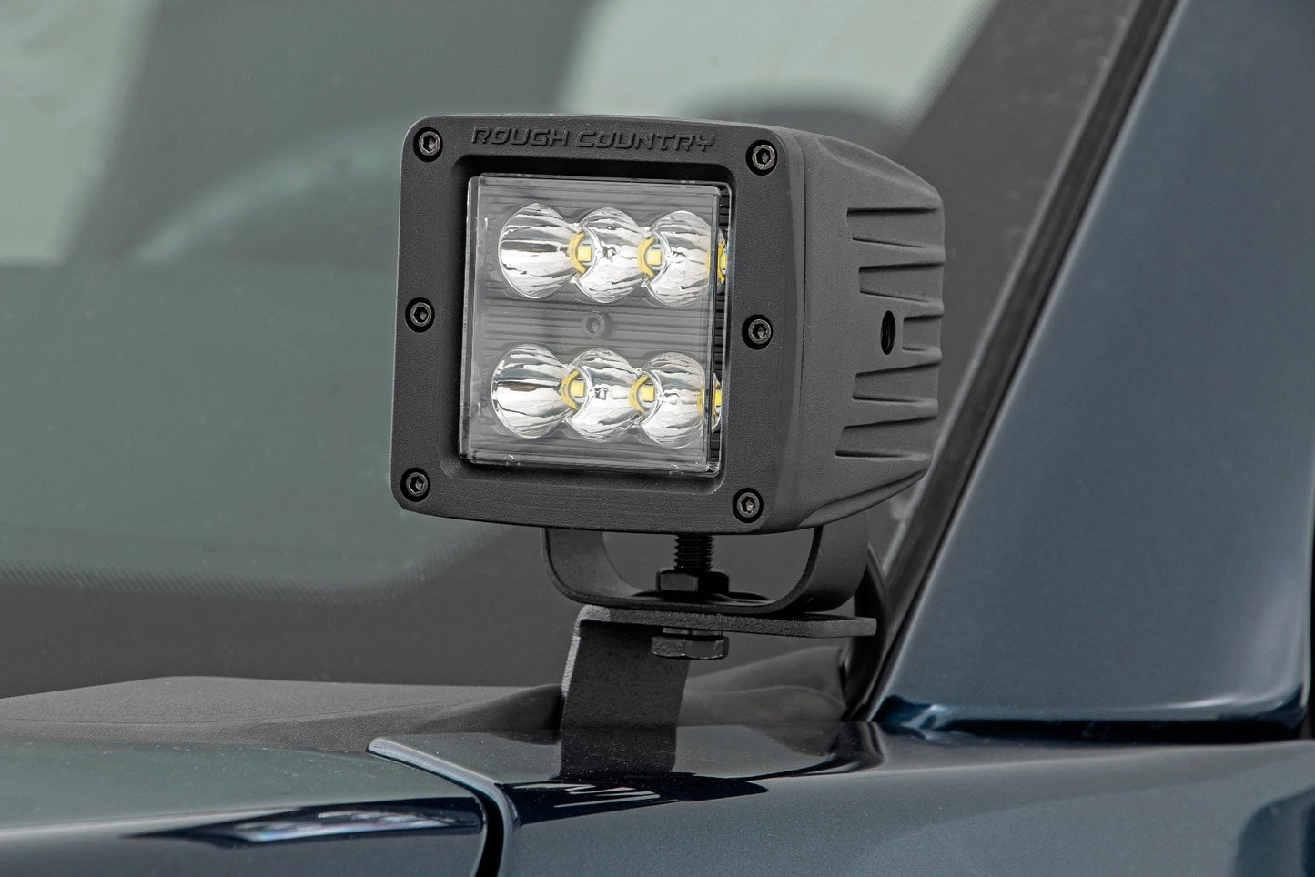 LED Light Kit | Ditch Mount | 2" Black Pair | Flood | Ford F-150 (15-24)/F-150 Lightning (22-24) 