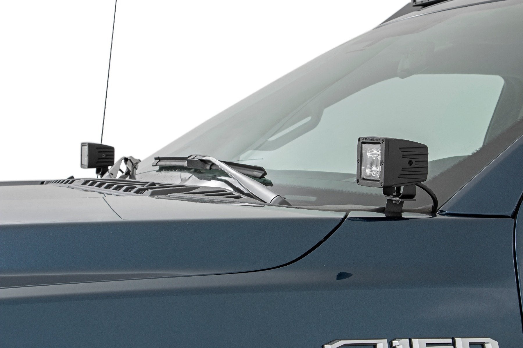 LED Light Pair | Ditch Mount | 2" Black DRL | Ford F-150 (15-24)/F-150 Lightning (22-24) 