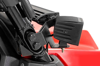 LED Light | Cage Mount | 2" Black Pair | Amber DRL | Honda Pioneer 1000/1000-5
