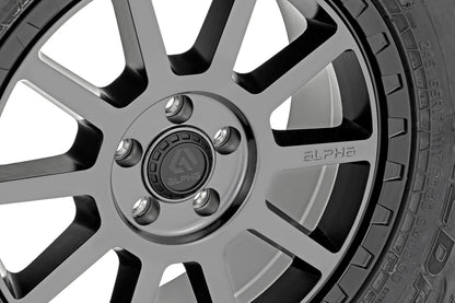 Alpha Foxtrot Wheel | Light Gray w/Blk Ring | 17x7.5 | 5x108 | 35mm