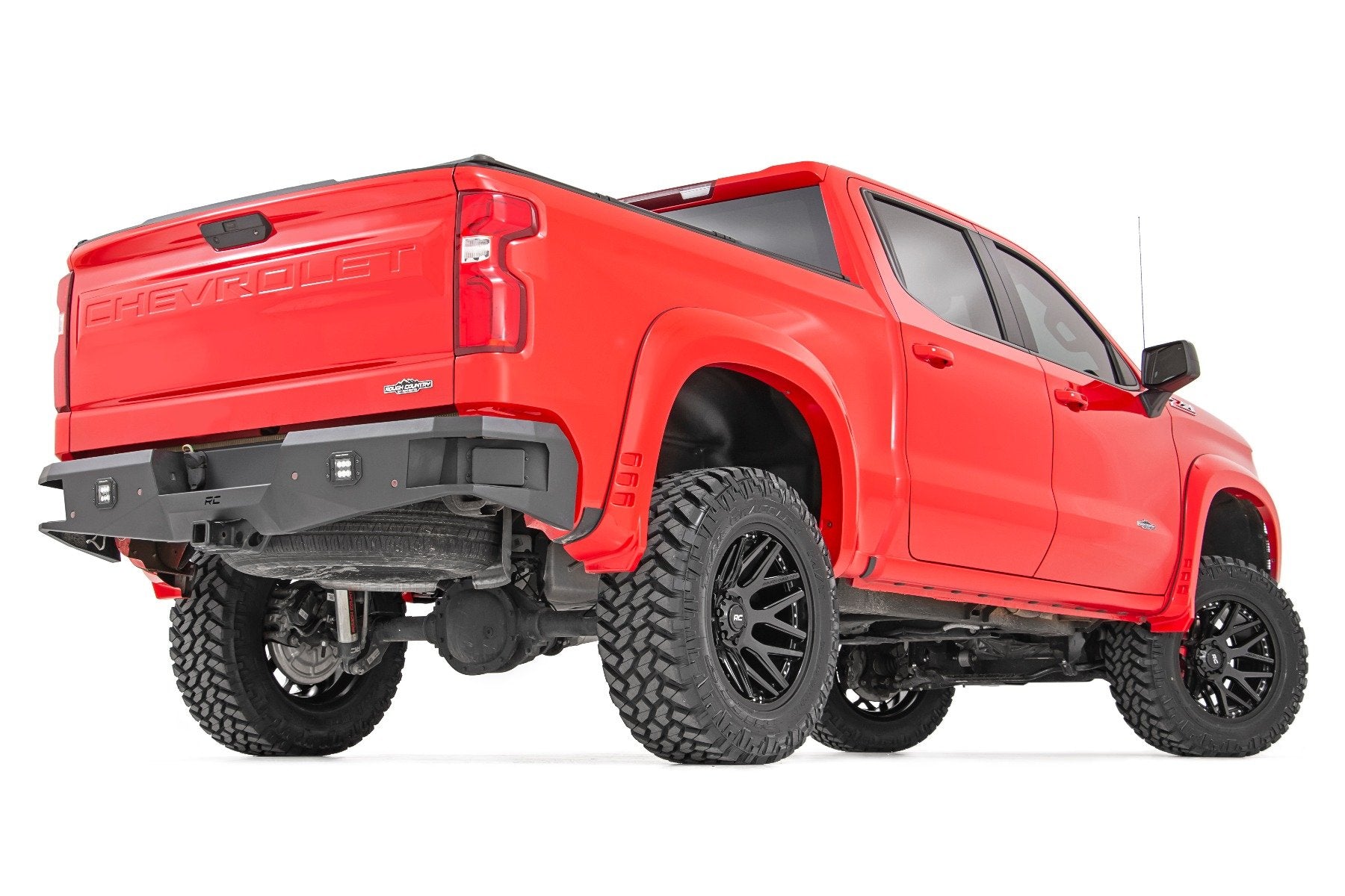 Rough Country 95 Series Wheel | One-Piece | Gloss Black | 20x10 | 5x5 | -19mm