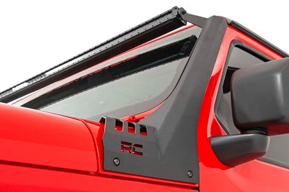 LED Light Kit | Windshield | 50" BLK Single Row | WHT DRL | Jeep Gladiator JT/Wrangler JL (18-24)