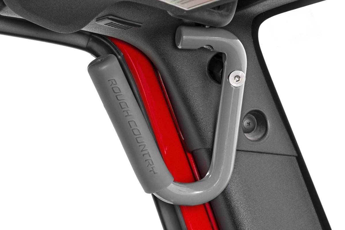 Grab Handles | Steel | FR & RR | Gray | Jeep Wrangler JK/Wrangler Unlimited (07-18)