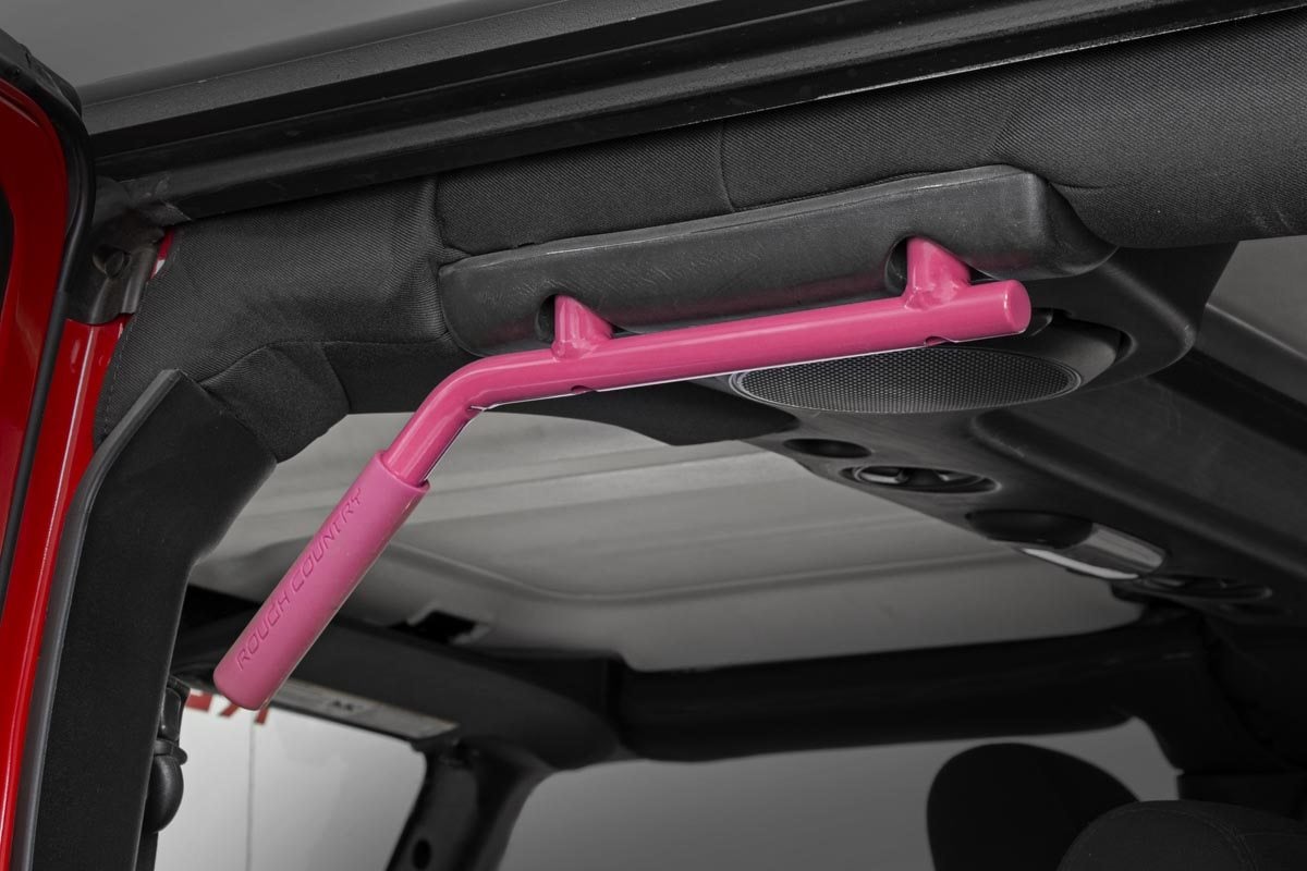 Grab Handles | Steel | FR & RR | Pink | Jeep Wrangler JK  (07-18)
