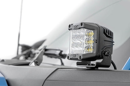 LED Light Kit | Ditch Mount |  2" Chrome Pair | Wide | Ford Bronco 4WD (21-24)