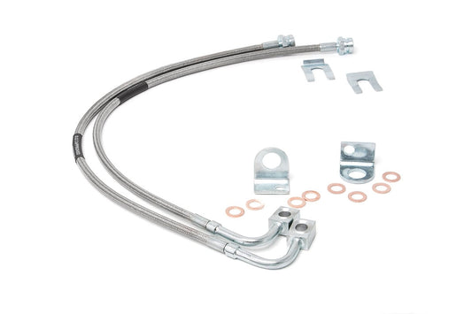Brake Lines | Stainless | Front | 4-6 Inch Lift | Jeep Wrangler JK/Wrangler Unlimited (07-18)