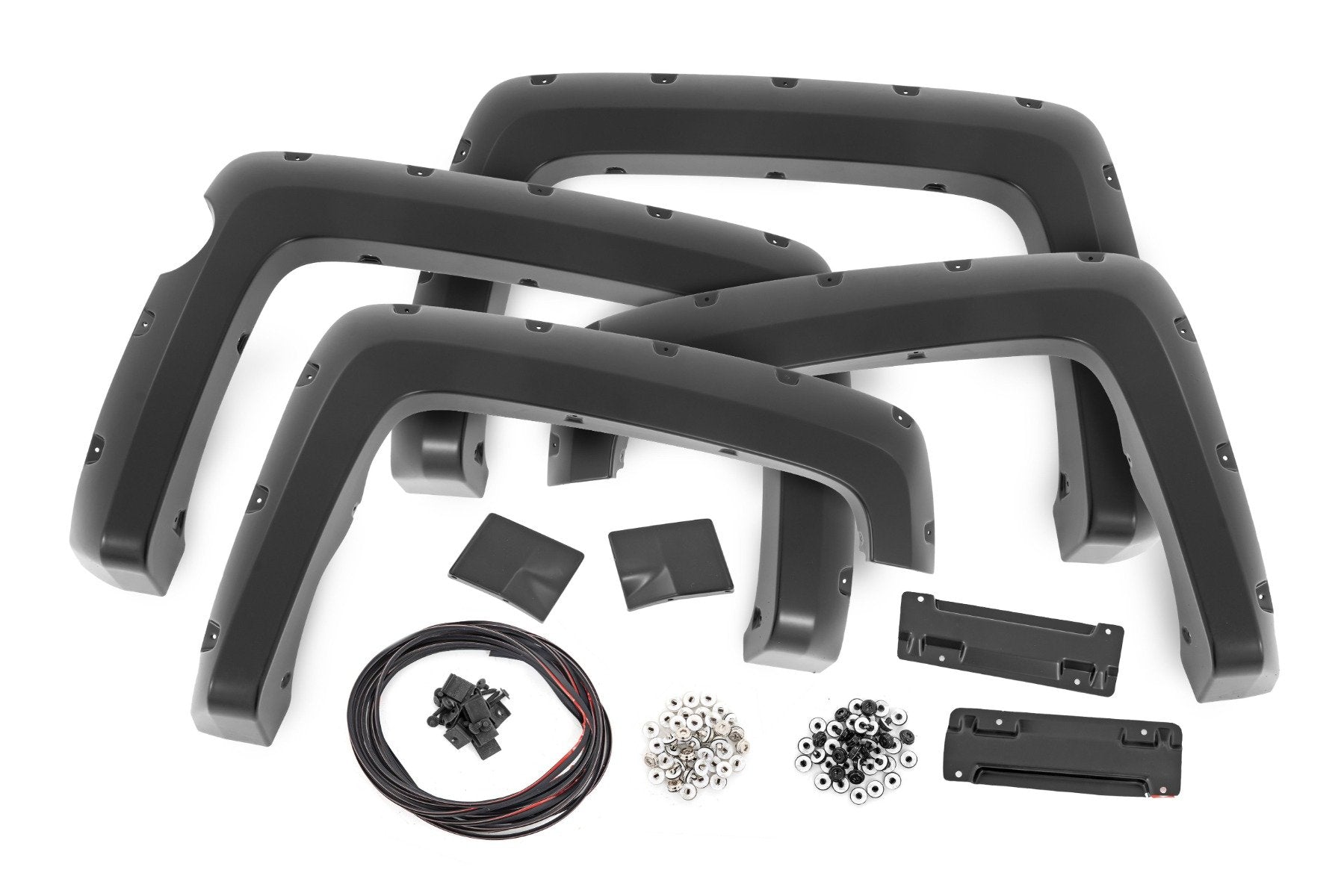 Pocket Fender Flares | 5'9" Bed | GAZ Summit White | Chevy Silverado 1500 (14-18 & Classic)