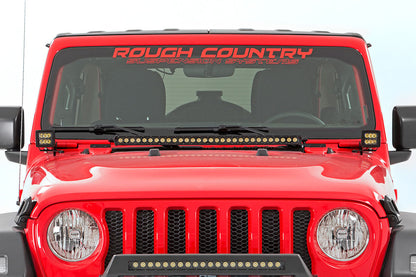 LED Light Kit | Hinge Mount | 2" Black Pair | Amber DRL | Jeep Gladiator JT/Wrangler JL (18-24)
