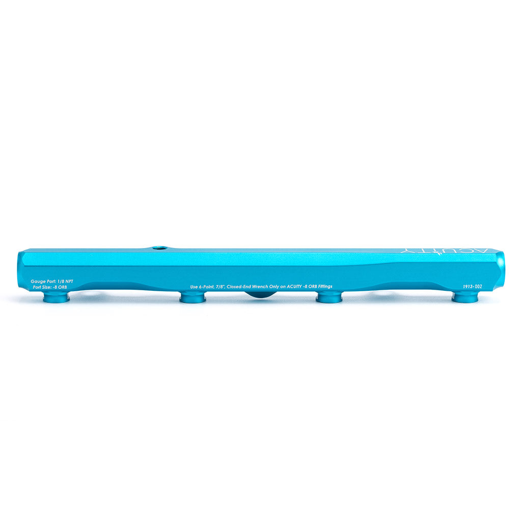 ACUITY Instruments K-Series Fuel Rail in Satin Teal Finish