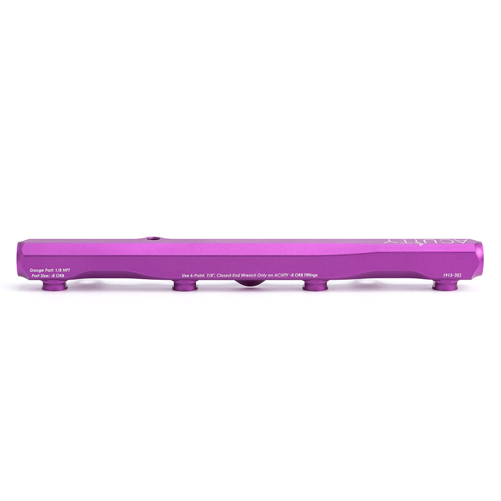 ACUITY Instruments K-Series Fuel Rail in Satin Purple Finish