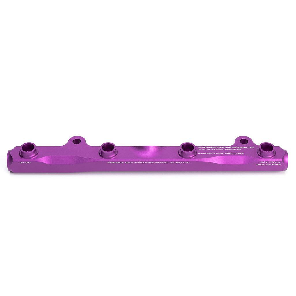 ACUITY Instruments K-Series Fuel Rail in Satin Purple Finish