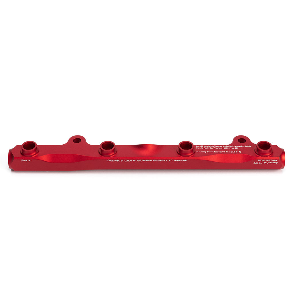 ACUITY Instruments K-Series Fuel Rail in Satin Red Finish