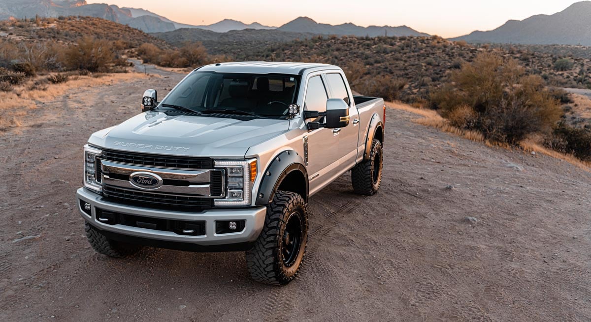 Fender Flares | Defender | JS Iconic Silver | Ford F-250/F-350 Super Duty (17-22)