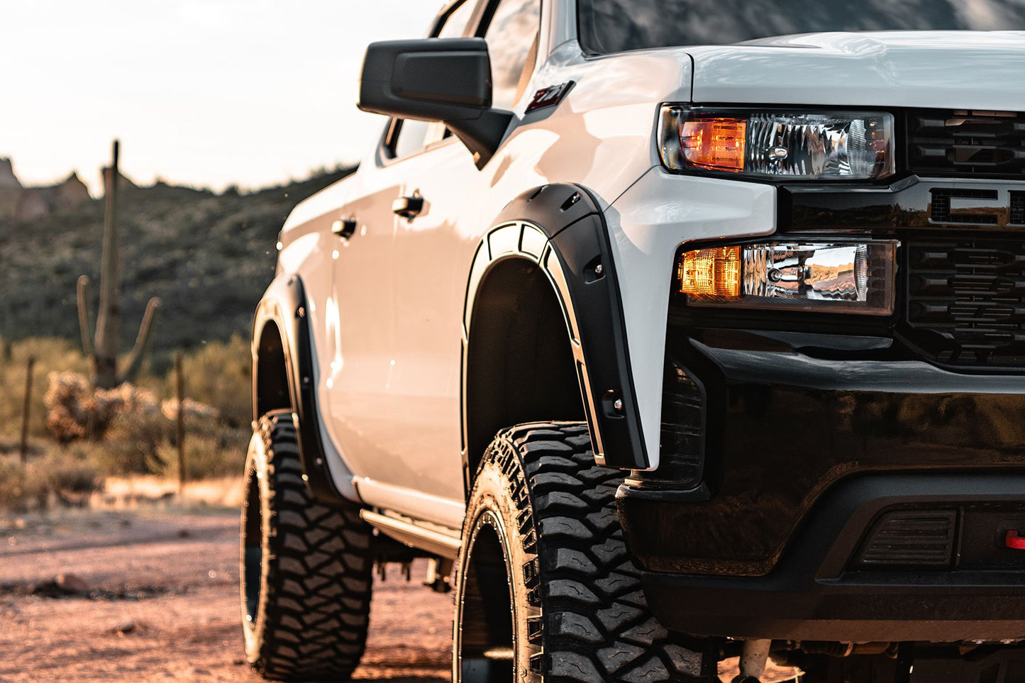Fender Flares | Defender | GAN Silver Ice Metallic | Chevy Silverado 1500 (19-24)
