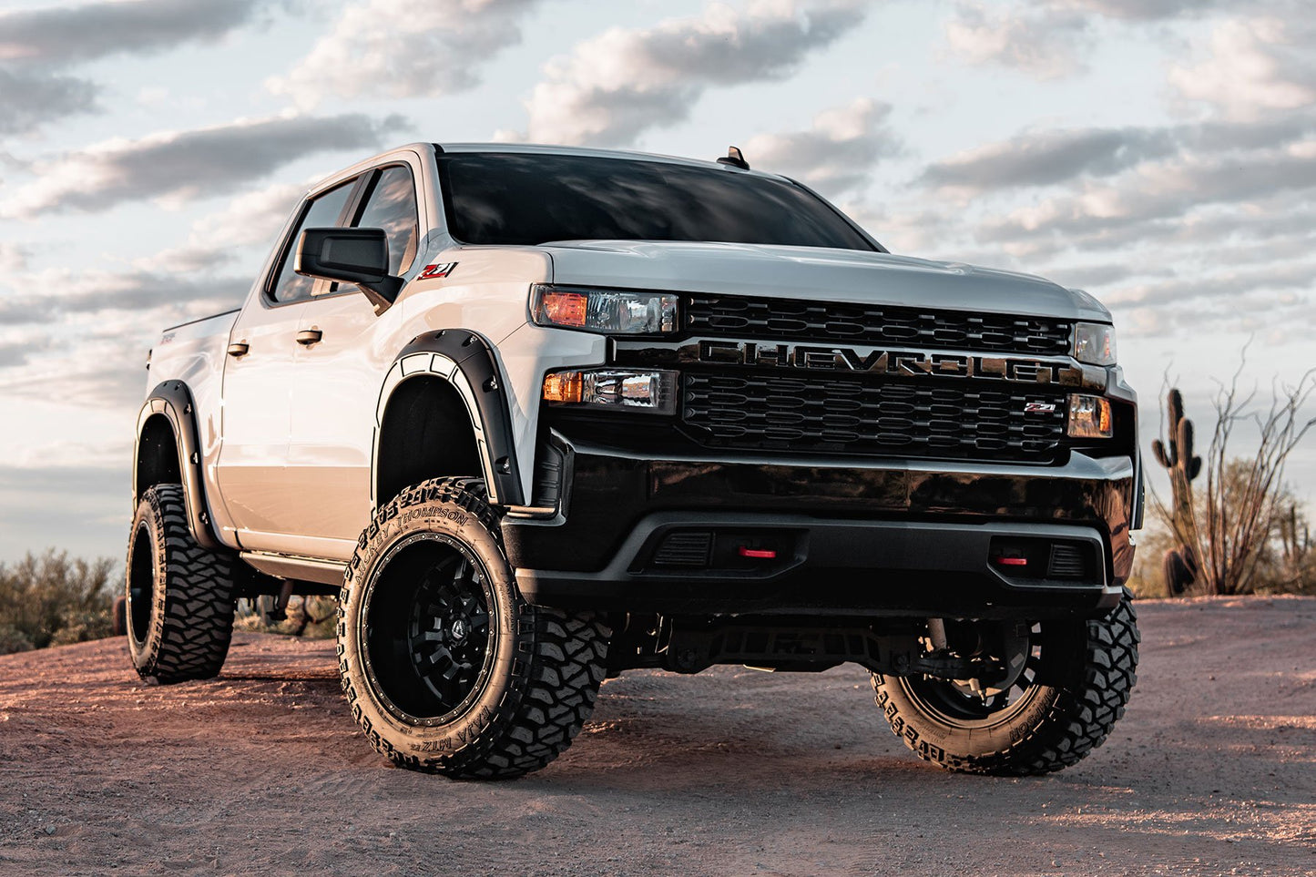 Fender Flares | Defender | GAN Silver Ice Metallic | Chevy Silverado 1500 (19-24)