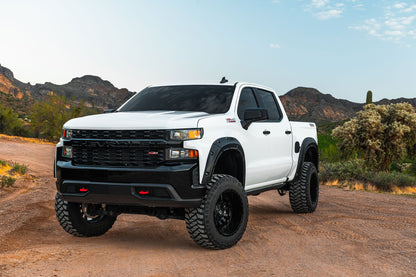 Fender Flares | Defender | G9K Satin Steel | Chevy Silverado 1500 (19-24)