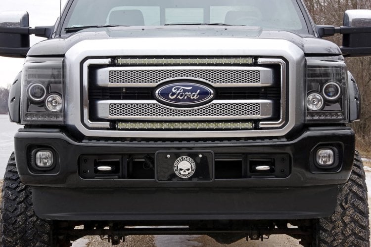 LED Light Kit | Grill Mount | 30" Chrome Single Row | Ford F-250/F-350 Super Duty (11-16)