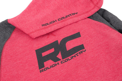 Rough Country Hoodie | Heater | Red/Gray | LG