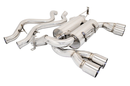 Supremo Exhaust System for BMW E92 M3 08-13 - Stainless Rolled Tips - MR-ABE-BE92M3