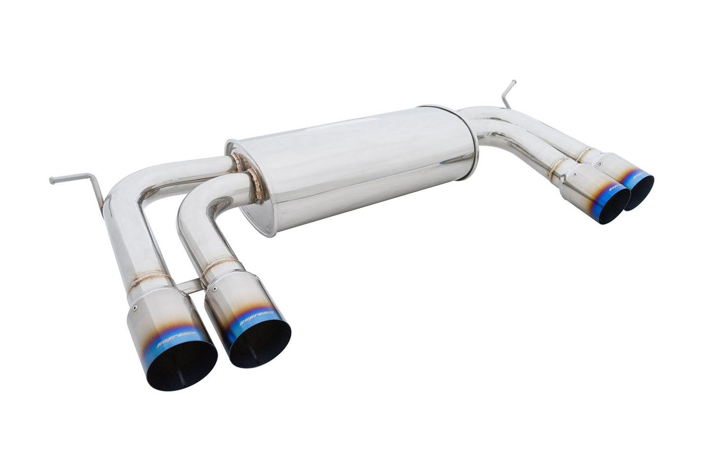 BMW X5M 10-13 / X6M 10-14 (Excludes Regular X5) Supremo Exhaust System - Blue Titanium Tips - MR-ABE-BX5M-BT