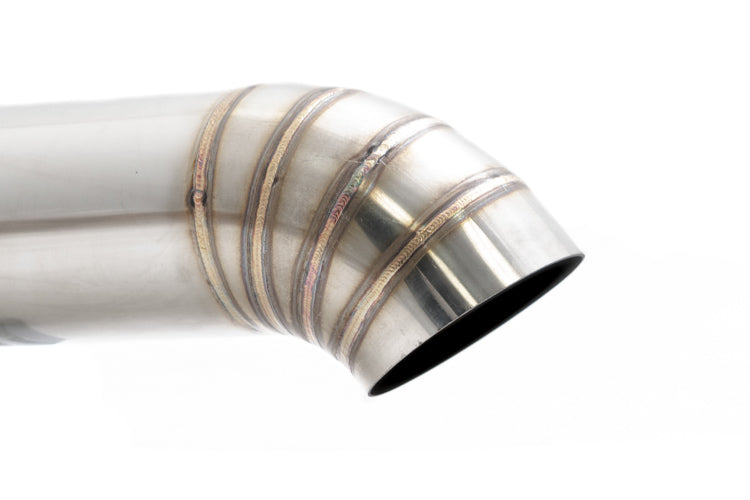 Universal 3" to 4" VIP Exhaust Tips "Blast Pipes" Style - Single - Turn Down - Stainless Tip - MR-UT-FD-S4
