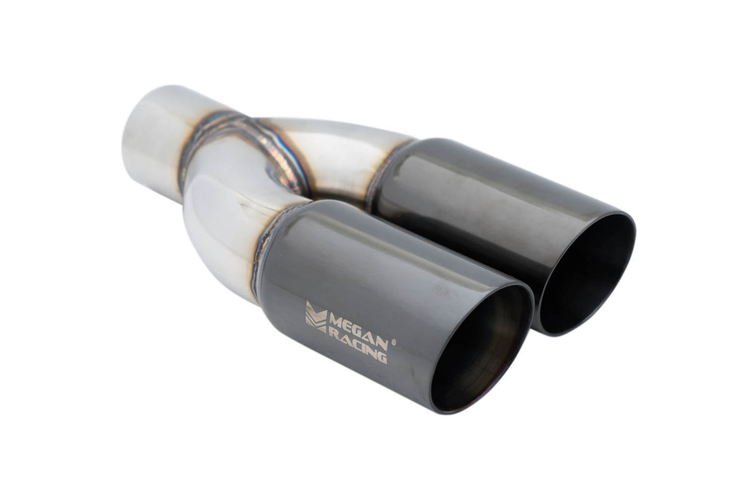 Universal Twin Black Chrome 3" Tips - Passenger Side