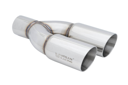 Universal Twin Stainless Roll 3" Tips - Driver Side