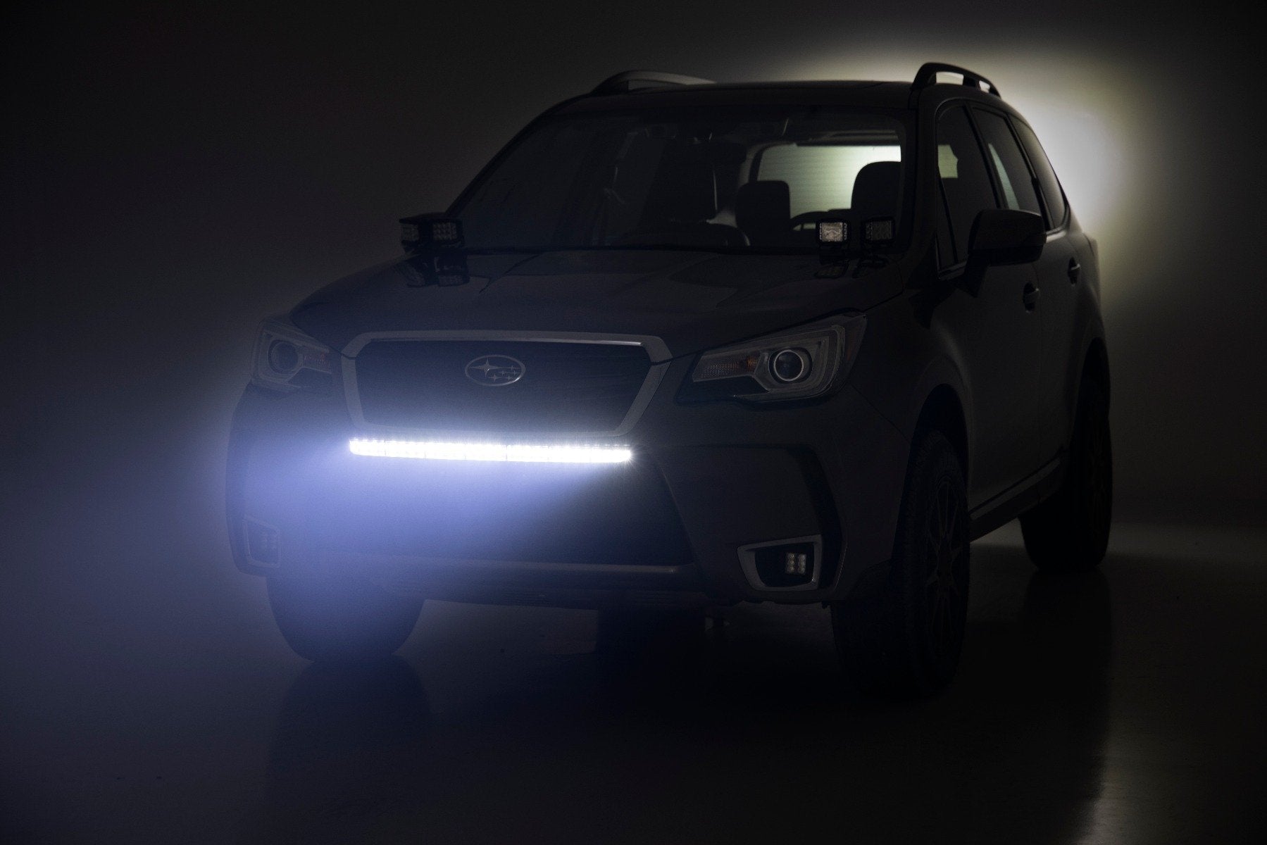 LED Light Kit | Bumper Mount | 30" Black Single Row | White DRL | Subaru Forester (14-18)