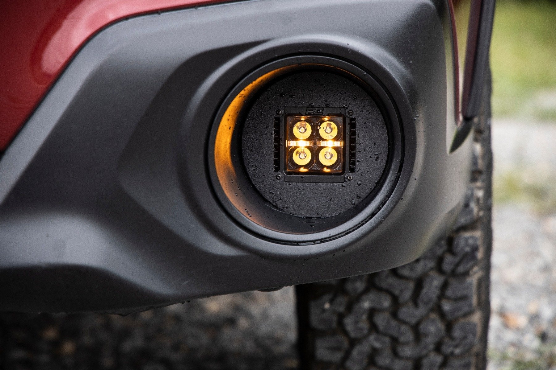 LED Light Kit | Fog Mount | 2" Black Pair | White DRL | Subaru Outback (15-19)