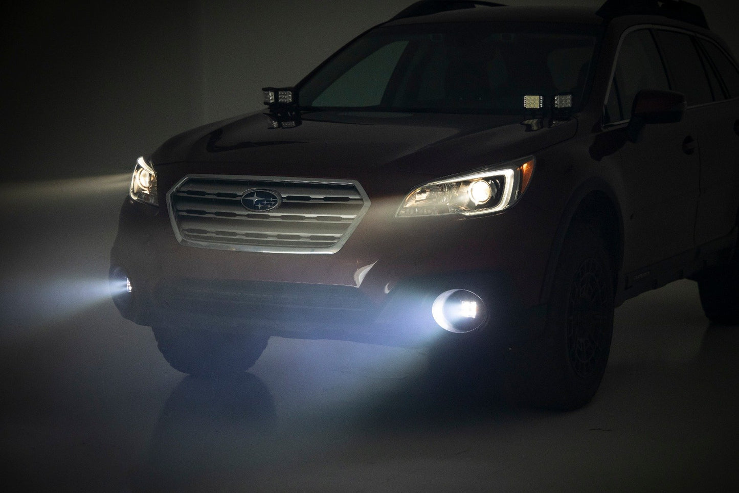 LED Light Kit | Fog Mount | 2" Black Pair | Spot | Subaru Outback (15-19)