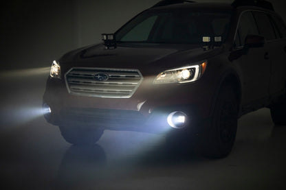 LED Light Kit | Fog Mount | 2" Black Pair | Spot | Subaru Outback (15-19)