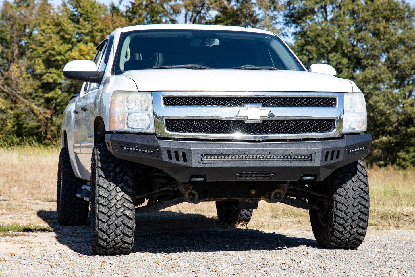 Front High Clearance Bumper | BLK LEDs | Chevy Silverado 1500 2WD/4WD (07-13)