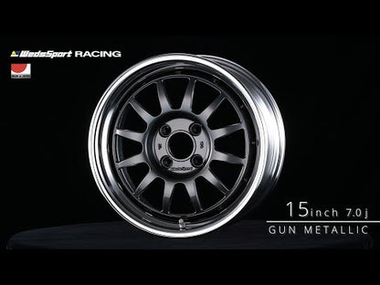 WedsSport Racing 2P 2-Piece Wheel - 15x7.0 / Offset +35 / 4x100 (Gunmetal)
