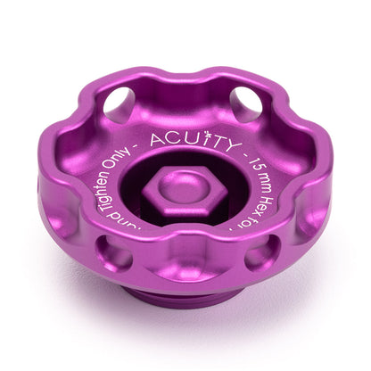 ACUITY Instruments Podium Oil Cap in Satin Purple for Hondas/Acuras