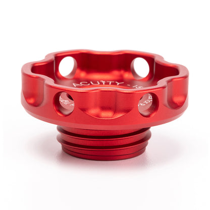 ACUITY Instruments Podium Oil Cap in Satin Red for Hondas/Acuras