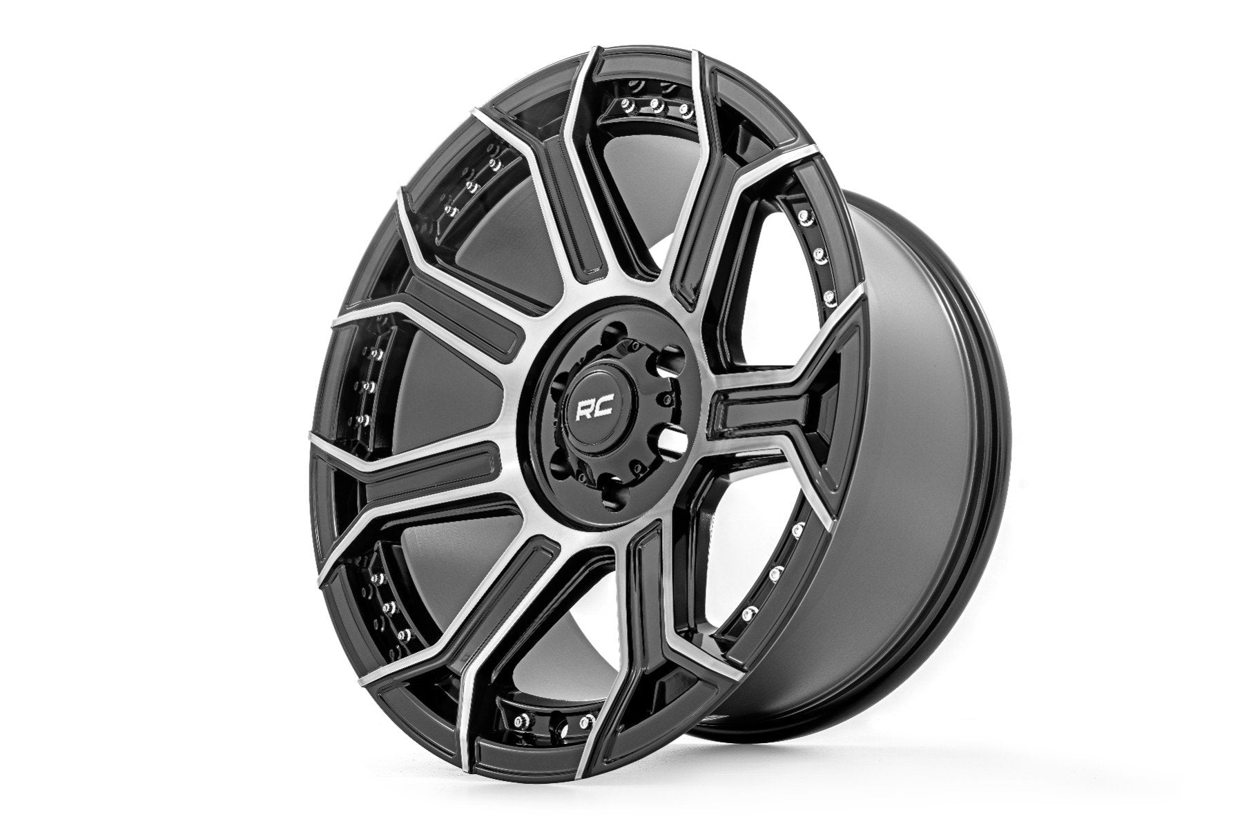 Rough Country 89 Series Wheel | One-Piece | Black Machined Gun Metal | 20x10 | 5x4.5 |  -19mm