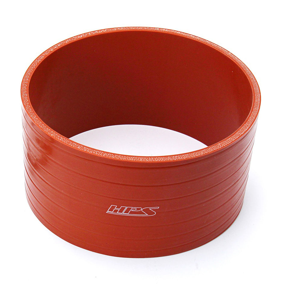 HPS 5 inch ID 4 inch Long Ultra High Temp 4-ply Aramid Reinforced Silicone Straight Coupler Hose 127mm ID 102mm Length