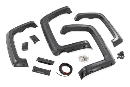 Fender Flares | Defender l 5'9" Bed  | G9K Satin Steel | Chevy Silverado 1500 (14-18)