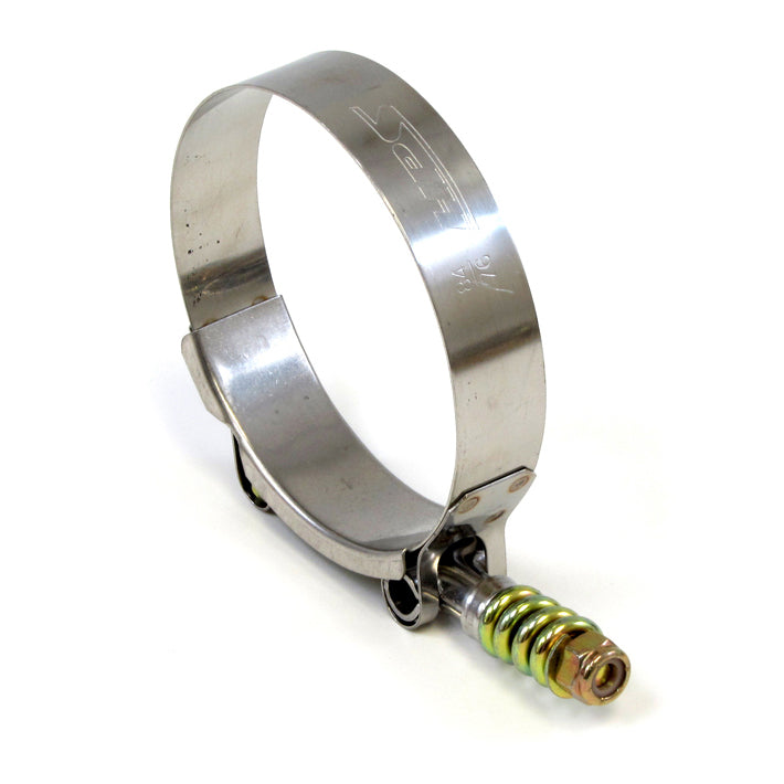 HPS Stainless Steel Spring Loaded T-Bolt Clamp Size 132 - Effective Size: 5"-5.31" (127mm-135mm)
