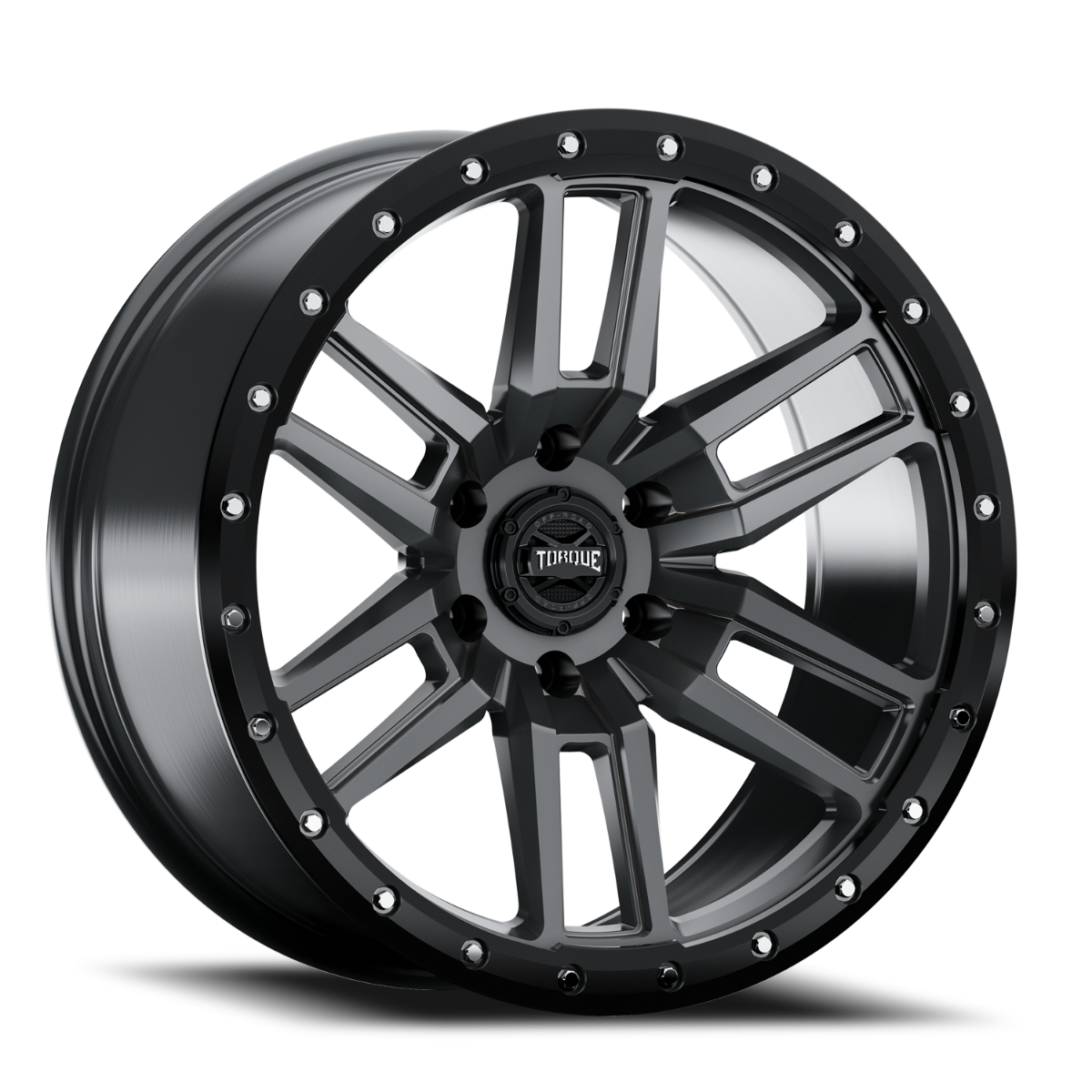 Torque Pritchett | Anthracite w/Black Lip | 18x9 | 6x5.5 | -12mm