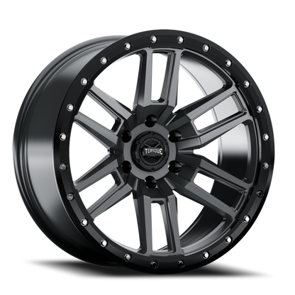 Torque Pritchett | Anthracite w/Black Lip | 18x9 | 6x5.5 | -12mm