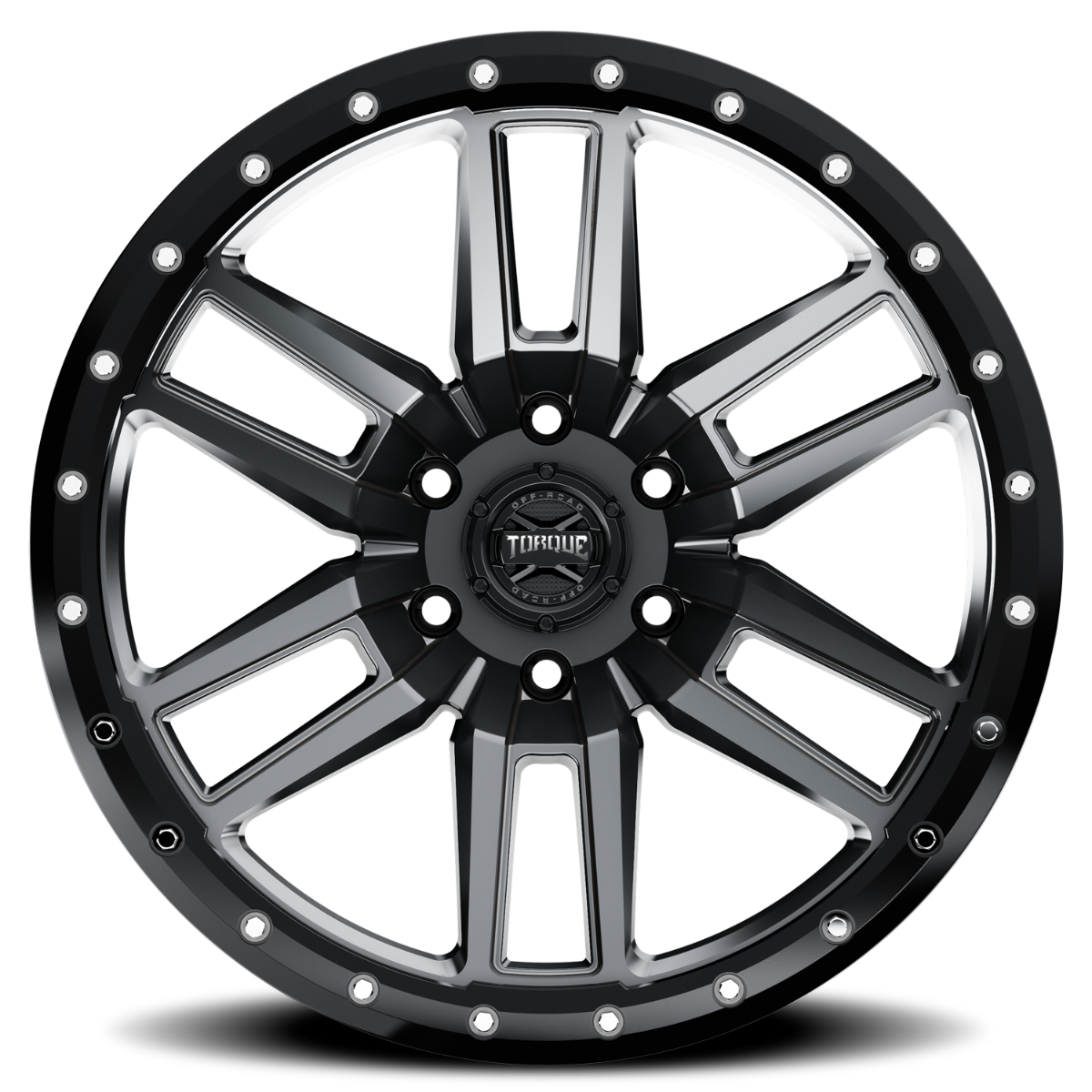 Torque Pritchett | Anthracite w/Black Lip | 17x9 | 6x5.5 | 0mm